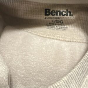 Bench. Off-White Crewneck Sweatshirt